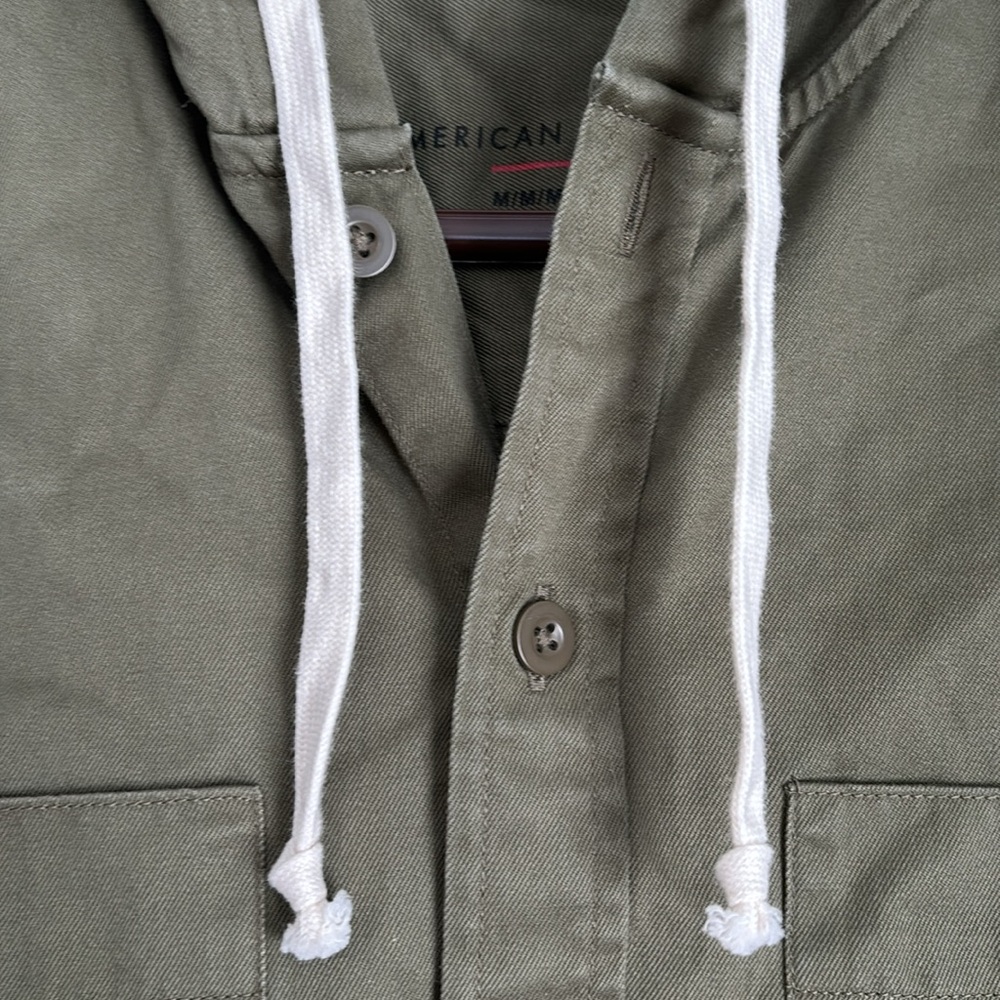 American Eagle Outfitters green military shirt Size: M - Picture 6 of 10